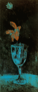 Pin, XX, Picasso, El vaso azul, 1903