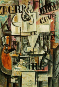 Pin, XX, Picasso, Frutero y frutas, Pars, 1912