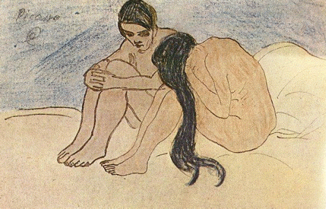 Pin, XX, Picasso, Mujer y Hombre, 1902