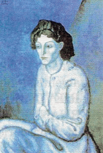 Pin, XX, Picasso, La mujer de los brazos cruzados, Col. particular, 1902