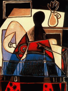 Pin, XX, Picasso, La sombra sobre la mujer, Gallery of Ontario, Canad, 1953