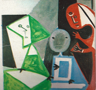 Pin, XX, Picasso, Las Meninas, versin, detalle, M. Picasso, Barcelona, 1957