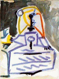 Pin, XX, Picasso, Las Meninas, La Infanta Margarita Mara, M. Picasso, Barcelona, 1957