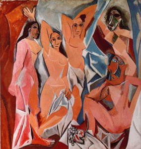 Pin, XX, Picasso, Las seoritas de Avignon, Pars, 1907