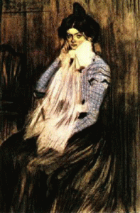 Pin, XX, Picasso, Lola, leo sobre lienzo, 1899