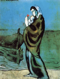 Pin, XX, Picasso, Madre e hijo a la orilla del mar, 1902