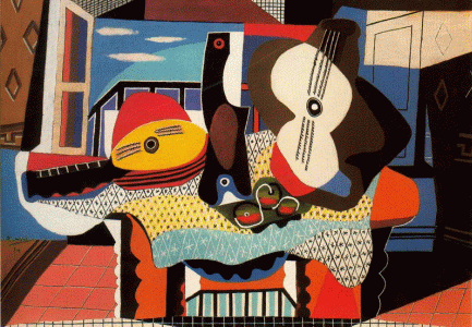 Pin, XX, Picasso, Mandolina y guitarra, Solomon R. Guggenheim Museum, N. York, USA, 1924