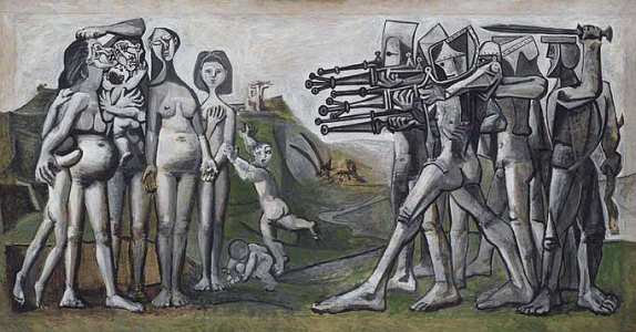 Pin, XX, Picasso, Masacre en Corea, 1951