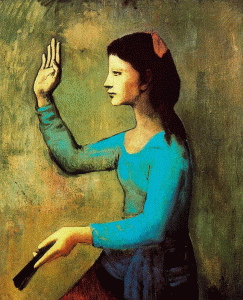 Pin, XX, Picasso, Mujer con abanico, Natinal Gallery of Art, Washington, USA, 1905