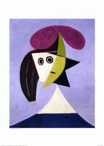 Pin, XX, Picasso, Mujer con sombrero