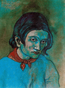 Pin, XX, Picasso, La mujer del pauelo, M. Hermitage, San Petersbugo, Rusia, 1903