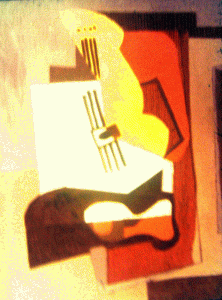 Pin, XX, Picasso, Naturaleza muerta con guitarra, 1922