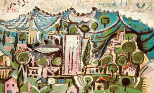 Pin, XX, Picasso, Paisaje, Col. privada, 1965