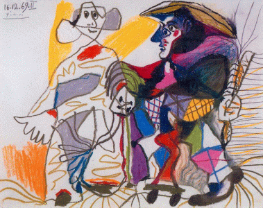 Pin, XX, Picasso, Pierrot y Arlequn, Galerie Louise Leiris, Pars, 1969