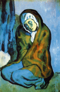 Pin, XX, Picasso, Pordiosera arrodillada, 190