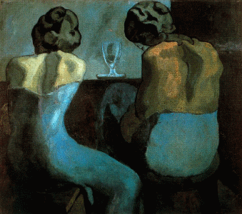 Pin, XX, Picasso, Rameras en un bar, Museum of Art, Hieshima, Japn, 1902