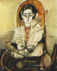 Pin, XX, Picasso, Retrato de su mujer Jacqueline, propiedad del autor, 1954