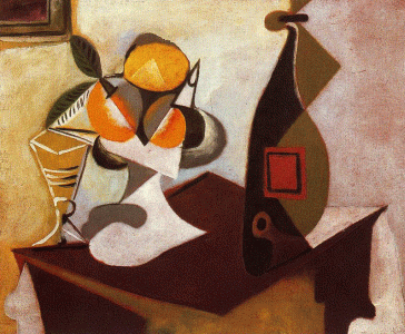 Pin, XX, Picasso, Still life with lemon and oranges, C. Pompidou, Pars, Francia, 1936