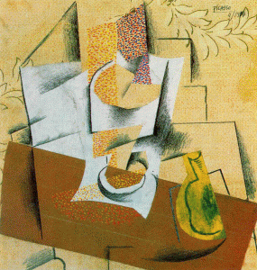 Pin, XX, Picasso, Vaso y  pera en una mesa, M. Hermitage, San Petersburgo, Rusia, 1914