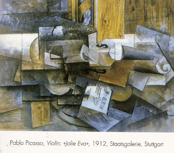 Pin, XX, Picasso, Violin, jolie Eva, Staatsgalerie, Stuttgart, 1912