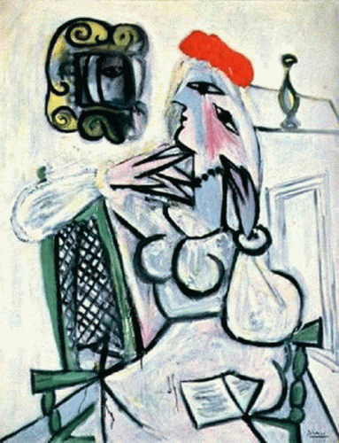 Art, Pin, XX, Picasso, Mujer con sombrero, Col. Privada, 1934