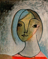 Pin, XX, Picasso, Busto de mujer, 1936