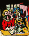 Pin, XX, Picasso, Dos personajes, Col. privada, 1934