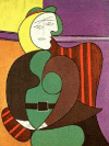 Pin, XX, Picasso, Munjer con flor, 1932