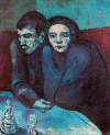 Pin, XX, Picasso, La pareja de pobres en el caf, Nasjonalgallerie, Oslo, 1903