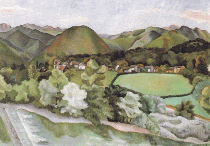 Pin, XX, Gal, Menchu, Tardets en Fancia, paisaje, 1940
