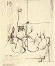 Pin, XX, Palencia, Benjamn, Boceto para bodegn con quinqu, cubismo, 1925