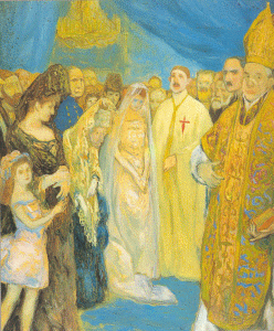 Pin, XX, Valle, Evaristo, Boda aristocrtica, 1917