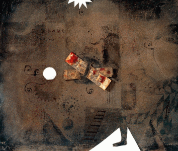 Pin, XX, Tpies, Antoni, Collage de papel moneda, Informalismo abstracto, Fund A Tpies, Barcelona, 1951
