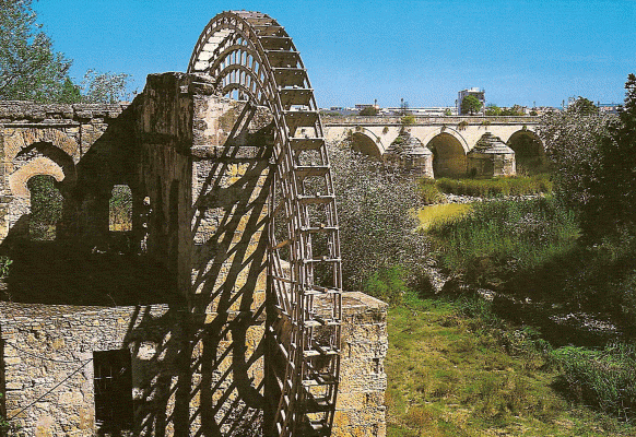 Arq, IX, Noria, Molino de la Albolafia y Puente romano, Crdoba,Espaa