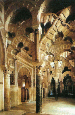 Arq, VIII-X, Mezquita, Arcos herradura, lobulados y cruzados, Crdoba, Espaa