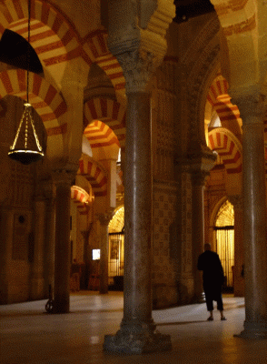 Arq, VIII-X, Mezquita, Interior, Naves y Arqueras, Arcos de Herradura sobre columnas romanas, Crdoba, Espaa