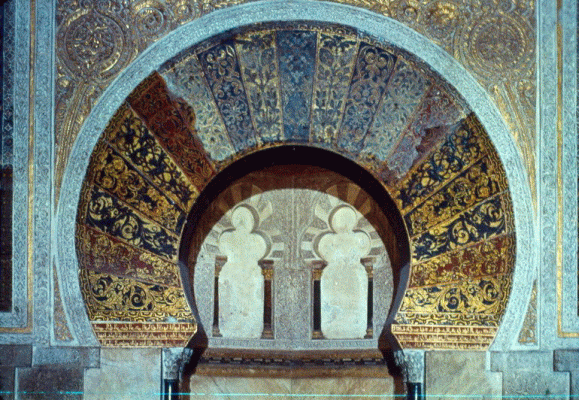 Arq, VIII-X, Mezquita, Mihrab, Arco enmarcado en un Alfiz, Crdoba,Espaa