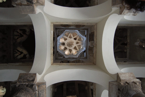 Arq, X, Mezquita, Cristo de la Luz, Interior, Bveda nervada y Arcos de herradura, Toledo, Espaa, 999