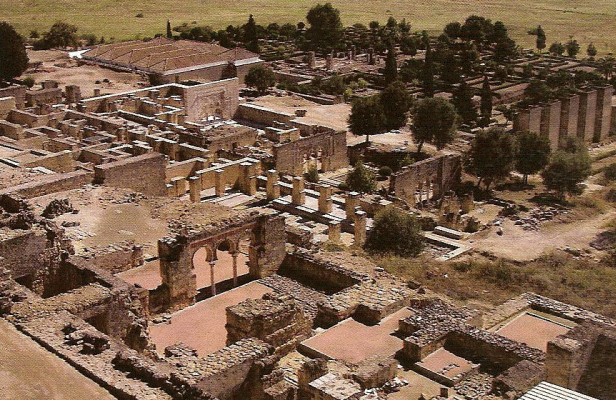 Arq, X, Palacio de Medina Azahara, Vista area, ruinas, Abderramn III, Crdoba, Espaa, 940-970