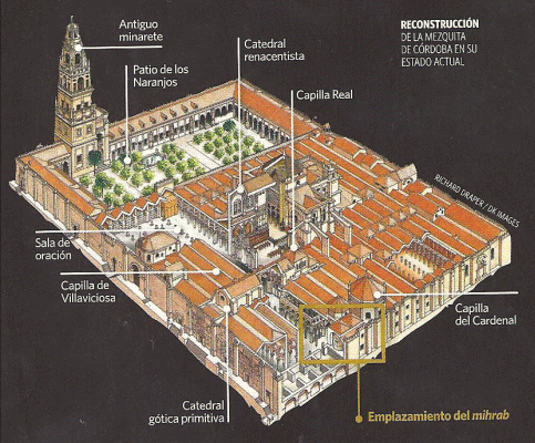 Arq, VIII-XV, Mezquita, Ilustracin, Crdoba, Espaa, Ilustracin de 2011