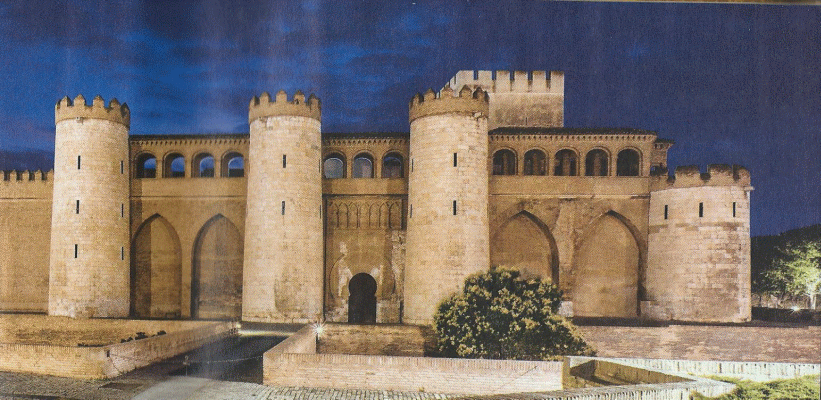 Arq, XI, Aljafeta, Zaragoza, Fachada principal, Espaa, 1047-1081