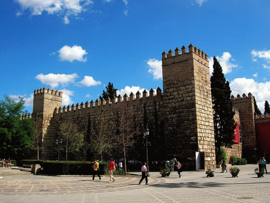 Arq, XI-XII, Reales Alczares, Murallas, Sevilla, Espaa