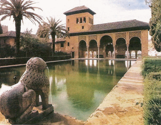 Arq, XIII-XIV, Alhambra, El Partal y Estanque, Granada, Espaa