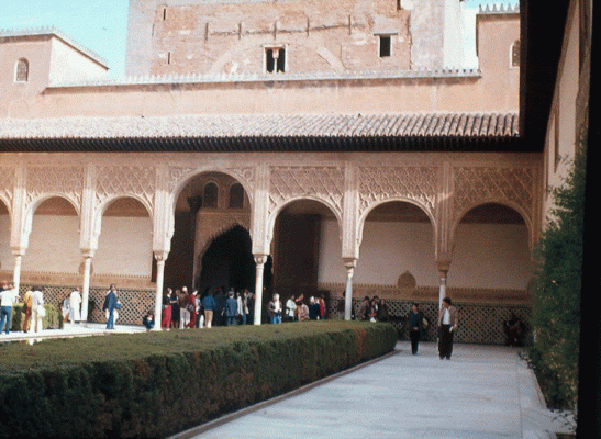 Arq, XIII-XIV, Alhambra, Patio de los Arrayanes, Granada, Espaa