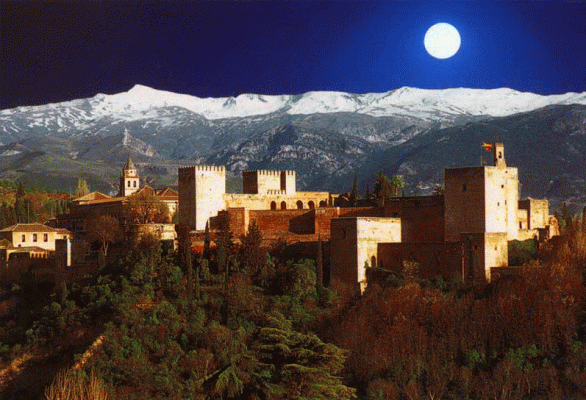 Arq, XIV, Alhambra, Panormica, Granada, Espaa
