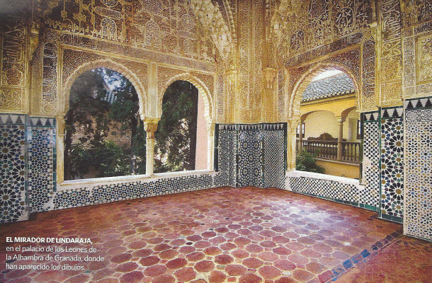 Arrq, XIII-XIV, Alhambra, Mirador de Lindaraja, Granada, Espaa