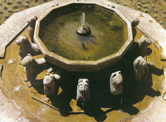 Arq, XIV, Alhambra, Patio de los Leones, Fuente, Granada, Espaa