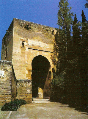 Arq, XIV, Alhambra, Puerta de la Justicia, Granada, Espaa
