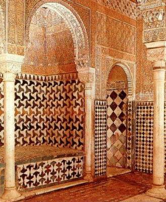 Arq, XIV, Alhambra, Sala de vapor y reposo, Granada, Espaa