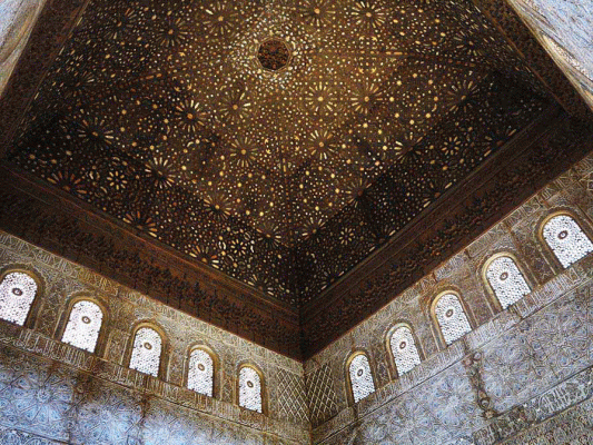 Arq, XIV, Alhambra, Techo del Saln de Embajadores, Granada, Espaa